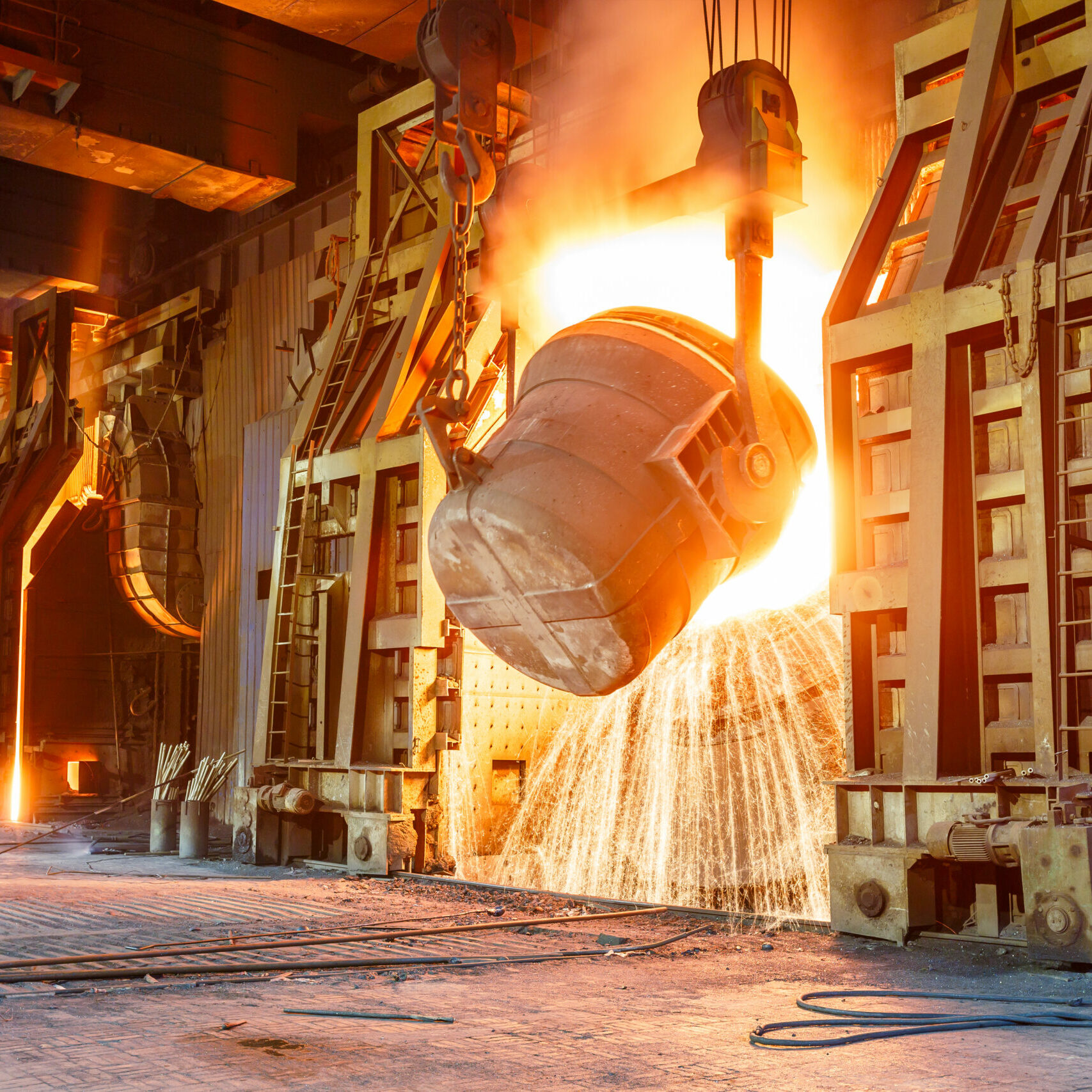 Blast,Furnace,Smelting,Liquid,Steel,In,Steel,Mills